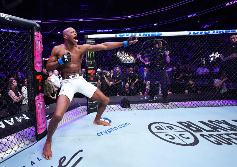 Michael 'Venom' Page of England prepares to face Kevin Holland in a welterweight fight during the UFC 299 event at Kaseya Center on March 09, 2024 in Miami, Florida. (Photo by Chris Unger/Zuffa LLC)