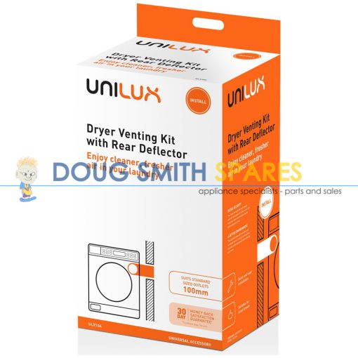 ULX104 Universal Dryer Venting Kit with Rear Deflector