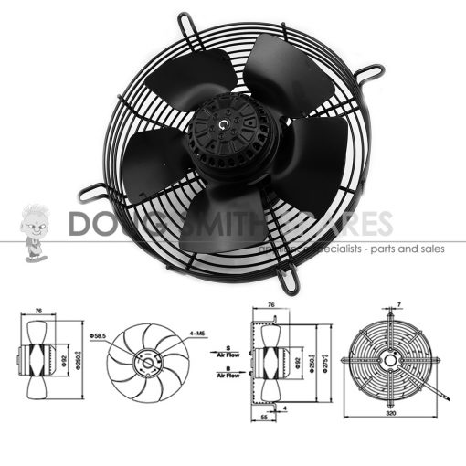 AC401 Universal Air-Con 10 Inch Axial Fan (40A