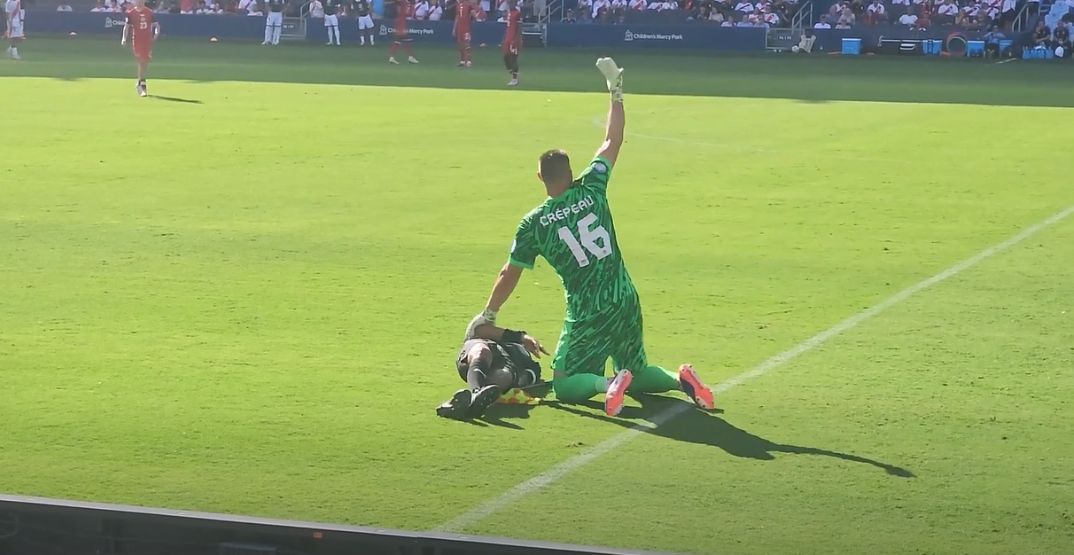 Canada goalie helps official after on-field collapse at Copa America