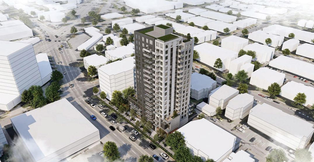 18-storey rental housing tower proposed near future Mount Pleasant SkyTrain