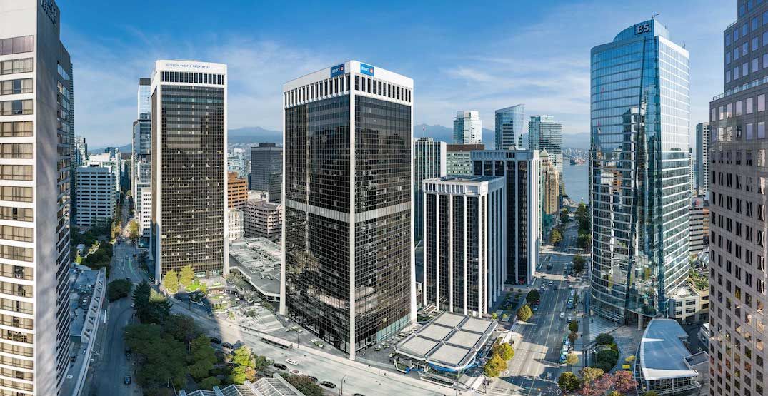 Bentall Centre office towers in downtown Vancouver. (Hudson Pacific Properties)