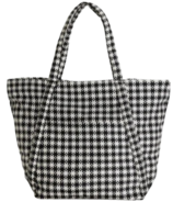 BAGGU Cloud Bag Black & White Gingham