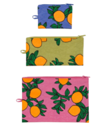 BAGGU Flat Pouch Set Orange Tree