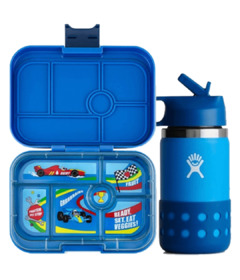 Yumbox Original x Hydro Flask Blue Bundle