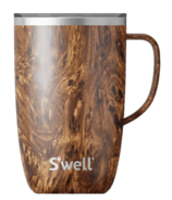 S'well Mug with Handle Teakwood 