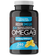 AquaOmega High EPA Omega-3 Fish Oil Softgels 