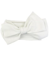 Baby Wisp Giant Lana Bow Headband White