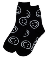 BAGGU Crew Sock Black Happy