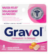 Gravol Quick Dissolve Chewable Tablets