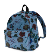 BAGGU Medium Nylon Backpack Digital Denim Birds