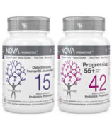 NOVA Probiotics Daily Immunity + Probiotics Progressive 55+ Bundle