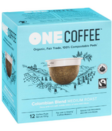 OneCoffee Organic Single Serve Coffee Colombian Blend Medium Roast