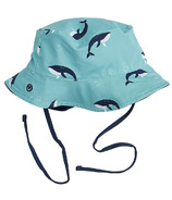 petit lem Baby Boy Reversible Sun Hat Knit Turquoise