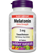 Webber Naturals Melatonin Extra Strength 5mg Timed Release