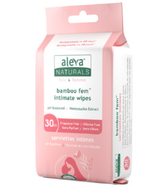 Aleva Naturals Bamboo Fem Intimate Wipes