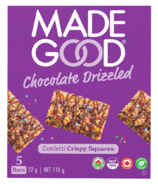 MadeGood Chocolate Drizzled Confetti Crispy Squares