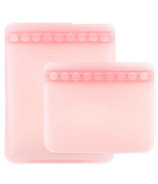 Bumkins Silicone Flat Reuseable Bag Pink