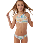 O'Neill Zephora Strap High Neck Swim Top Multi Colour