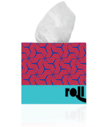 Roll Up Premium Bamboo Facial Tissues Box