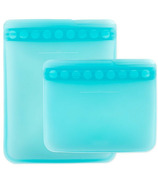 Bumkins Silicone Flat Reuseable Bag Blue