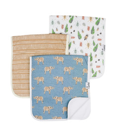 Copper Pearl Burp Cloths Peanut