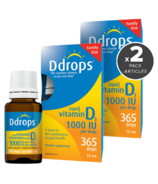 Ddrops Liquid Vitamin D3 1000 IU Bundle