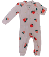 ZippyJamz Footless Sleeper Strawberry Social