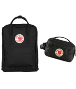 Fjallraven Kanken Black Bundle