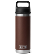 YETI Rambler Bottle Chug Wetlands Brown