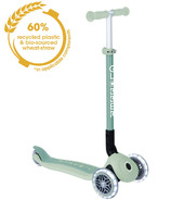 Globber Junior Foldable Lights Ecologic Scooter Pistachio