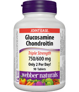 Webber Naturals Glucosamine Chondroitin Triple Strength 750/600mg