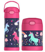 Thermos Water Bottle & Food Jar Unicorn Bundle