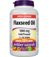 Webber Naturals Flaxseed Oil 1000mg Cold Pressed