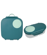 b.box Mini Lunchbox & Snack Box Emerald Forest Bundle