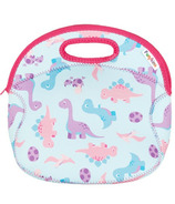 Funkins Large Insulated Lunch Bag for Kids Dinosaurs Pink