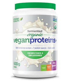 Genuine Health Fermented Organic Vegan Proteins+ Unflavoured & Unsweetened