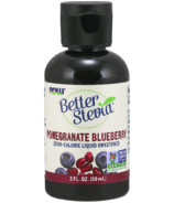 NOW BetterStevia Liquid Sweetener Pomegranate Blueberry