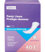 Option+ Panty Liners Regular