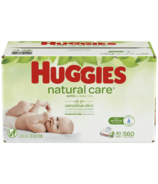 Huggies Natural Care Sensitive Unscented Baby Wipes 10 Pack