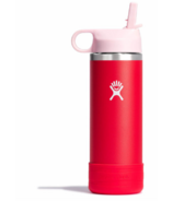 Hydro Flask Kids Wide Mouth Straw Cap And Boot Goji
