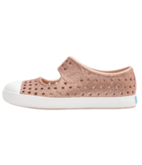 Native Shoes Kids Jefferson Juniper Bling Pink and Shell White