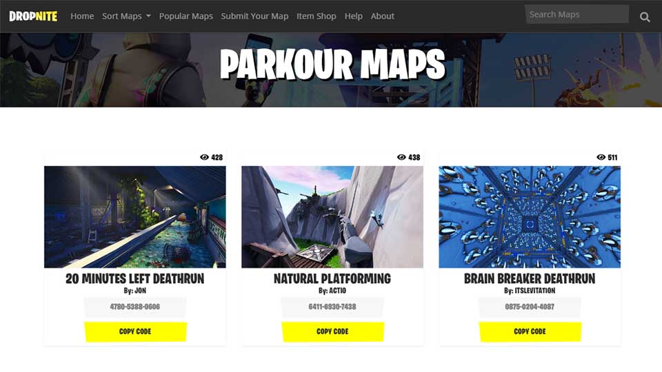 Fortnite Creative Parkour Map Codes Easy