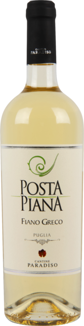 Bottle shot for 2022 Cantine Paradiso Posta Piana Fiano / Greco