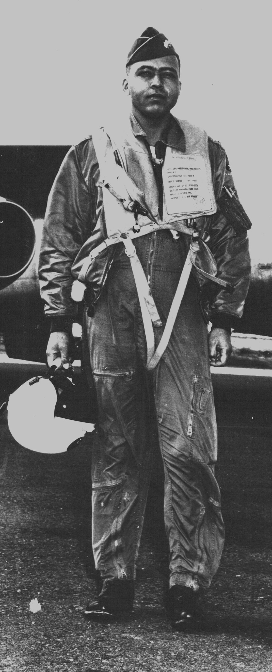 Dad in jet flight suit