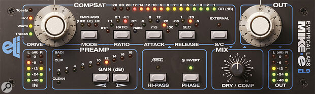 Softube Empirical Labs Mike-E compressor.