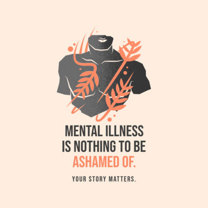 Placeit Instagram Post Template Featuring Men S Mental Health Quotes