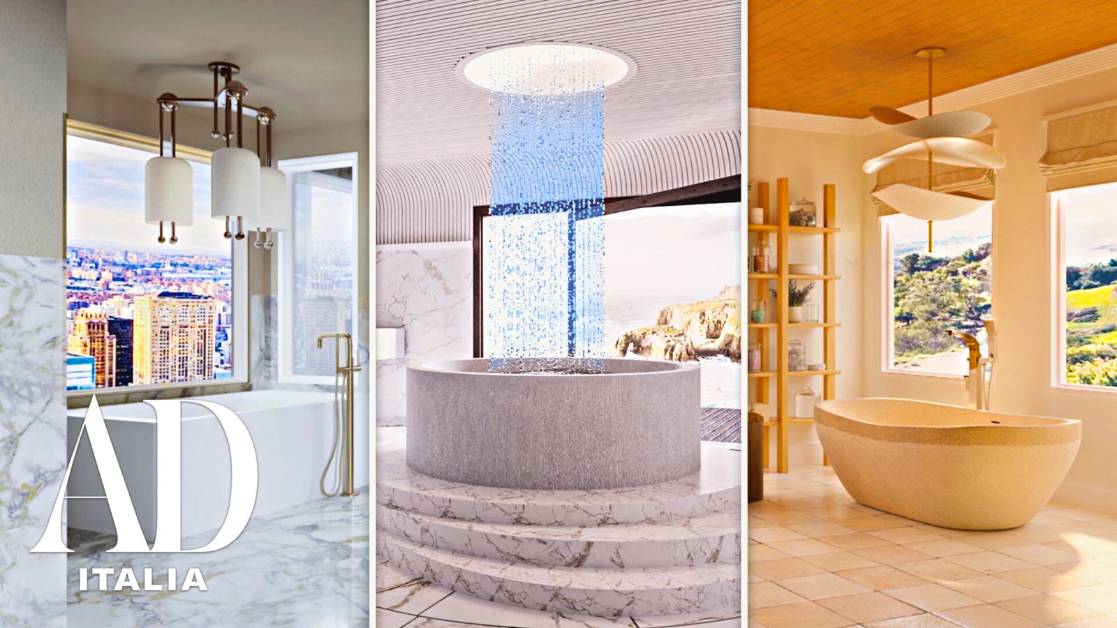 3 Interior Designer trasformano lo stesso bagno di lusso