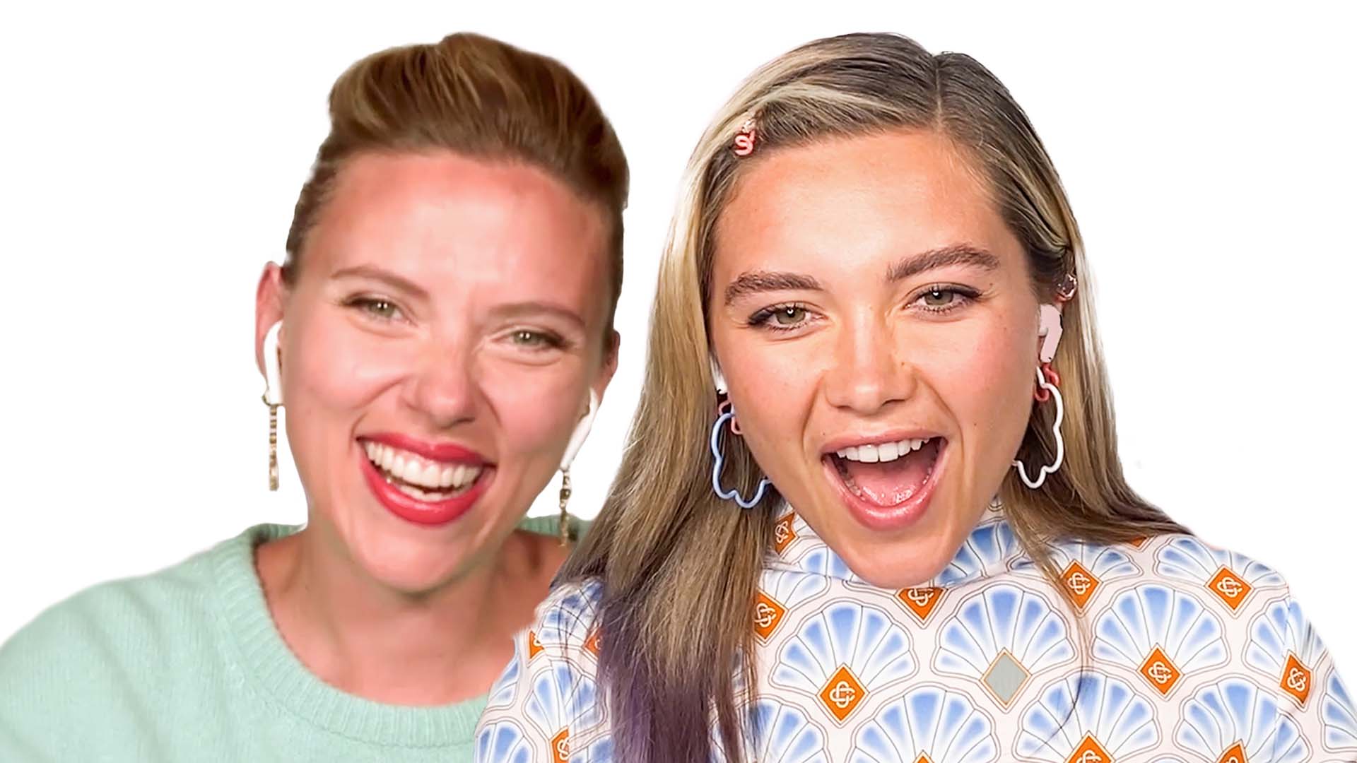 Watch Scarlett Johansson And Florence Pugh Take A Friendship Test Friendship Test Glamour