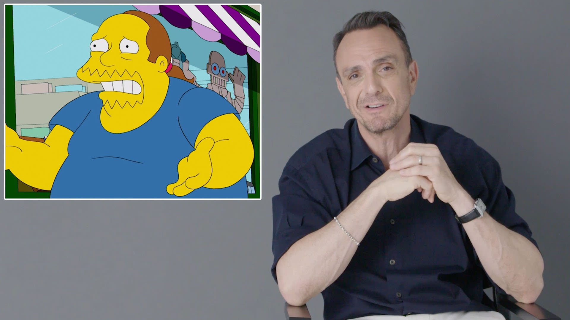 Watch Hank Azaria Runs Through His Iconic Simpsons Voices And Movie Roles Iconic Characters Gq
